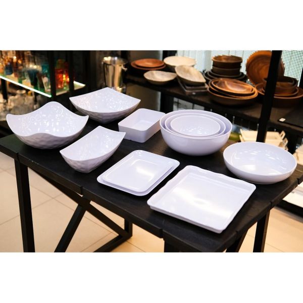 Салатник 1650 мл 25,4*15,2*6,8 см прямоуг. White пластик меламин P.L. Proff Cuisine