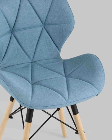 Стул Бон рогожка голубой