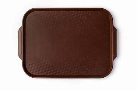 Поднос 45*34,5 см. темно-коричневый АБС-пластик ОСОБО ПРОЧНЫЙ морозостойкий MGprof /1/10/