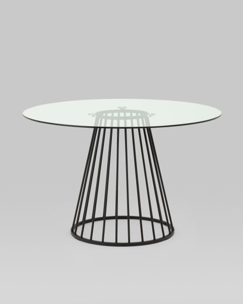 Стол обеденный Ливерпуль 120*120 стекло