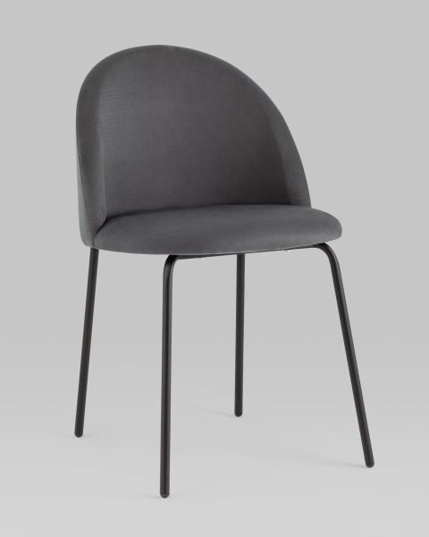Стул Коди велюр тёмно-серый
