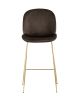 Стул барный Beetle со спинкой коричневый