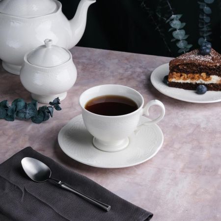 Чайная пара 200 мл белая d 9,3 см h7,2 см Aristocrat Noble [6]