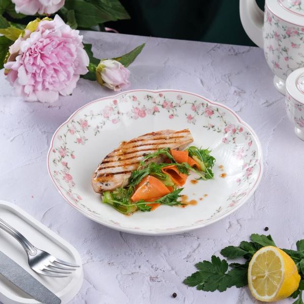 Салатник 1000 мл d 26 см h 4,5 см Retro Ritz-La Vie En Rose Noble [6]