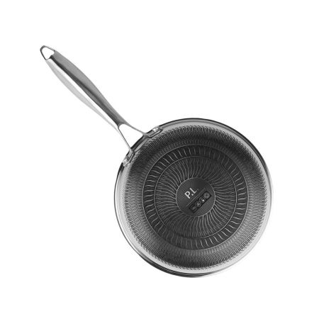 Сковорода 26/19,5 см h5,5 см New Kitchen Honeycombs нерж. с антиприг. покр. ИНДУКЦИЯ P.L.