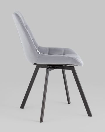 Стул вращающийся Флекс велюр велютто серый