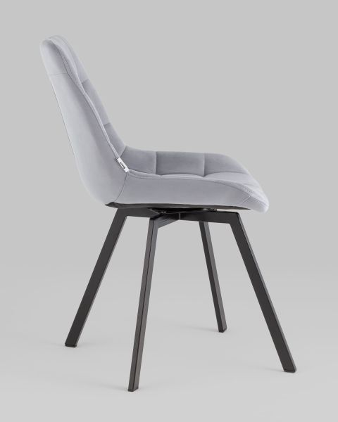 Стул вращающийся Флекс велюр велютто серый