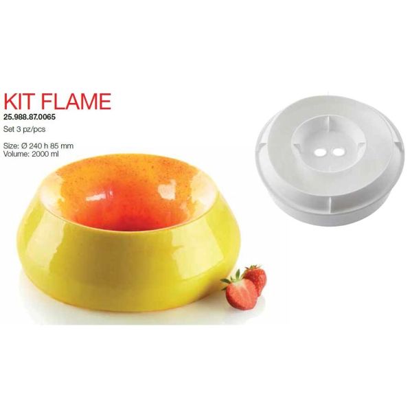Форма кондитерская Silikomart KIT FLAME, силикон, 24*8,5 см, Италия
