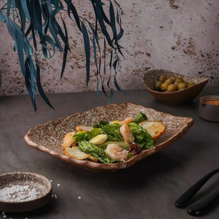 Блюдо прямоугольное 26*20*4,3 см Brown Crush Untouched Taiga P.L. Proff Cuisine [1]