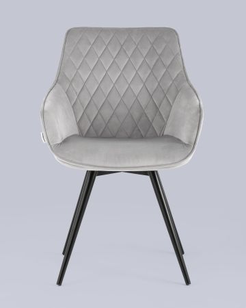 Стул вращающийся Сеул велюр светло-серый