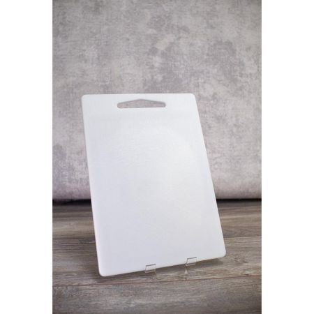 Доска разделочная 355*250*8 мм белая барная пластик P.L.- Barbossa