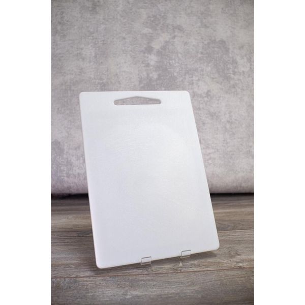 Доска разделочная 355*250*8 мм белая барная пластик P.L.- Barbossa