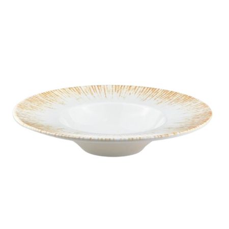 Тарелка для пасты d=280 мм.  400 мл. Ирис светло-бежевый, форма Банкет Bonna /1/6/396 ВДОХНОВЕНИЕ