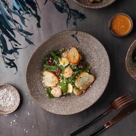 Салатник 800 мл 24,5*21,5 см h8 см Brown Untouched Taiga P.L. Proff Cuisine [1]