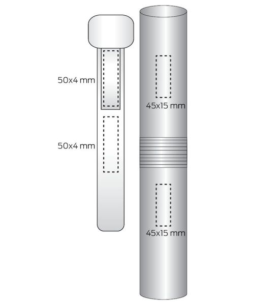 Скакалка 280 см красная, пластик