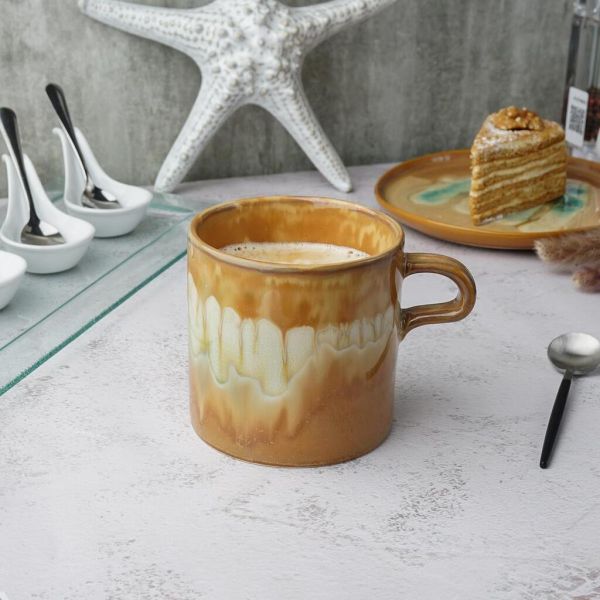 Кружка 500 мл d 10,8 см h9,6 см Light Brown Spots Frutti di Mare P.L. [1]