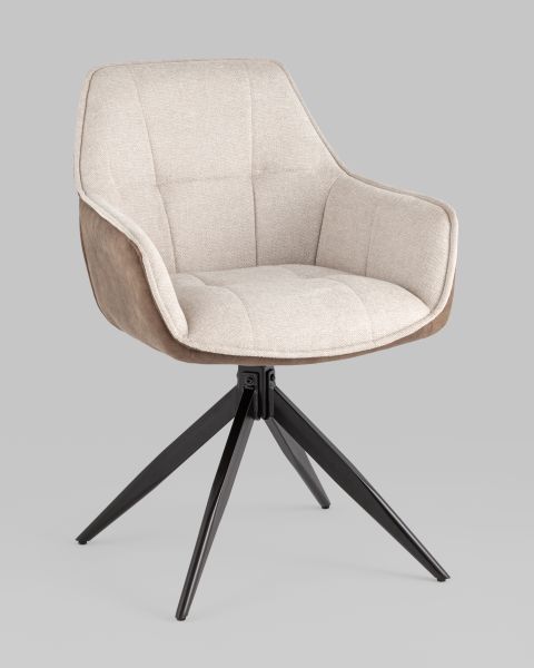 Стул обеденный Alba бежевый спинка экокожа