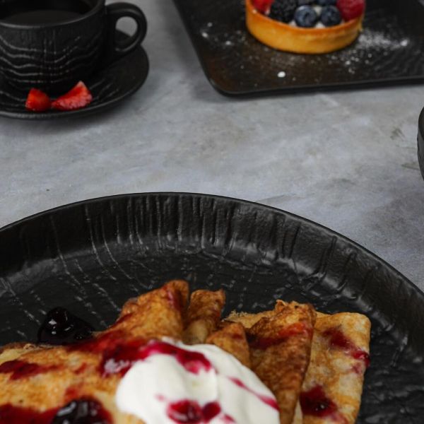 Тарелка с бортом d 23 см h3 см Black Raw Wood P.L. Proff Cuisine [6]