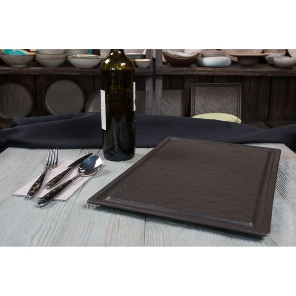 Блюдо прямоугольное 42*28 см h1,6 см Black Raw Stellar P.L. Proff Cuisine [1]