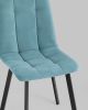 Стул Oliver Square велюр пыльно-голубой