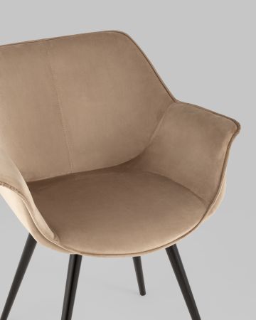 Стул Мэйсон велюр капучино