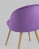 Стул Лион Страйпс велюр лиловый