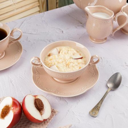 Бульонная пара 315 мл d 11,8 см h6,3 см Aristocrat Peach Tea Noble [1]