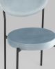 Стул Барбара NEW велюр серо-голубой