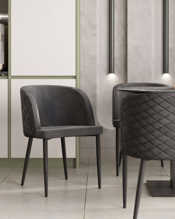 Стул Оскар велюр серый