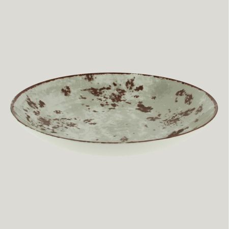 Тарелка RAK Porcelain Peppery Coupe круглая глубокая 1,9 л, d 30 см, серый цвет