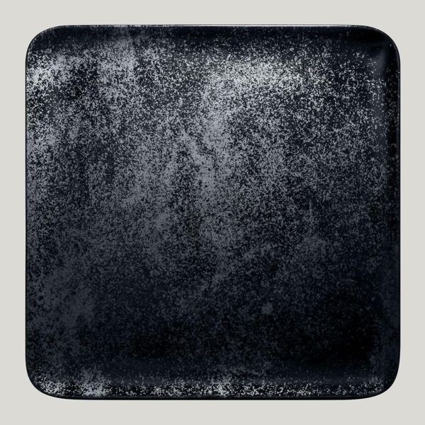 Тарелка квадратная плоская RAK Porcelain Karbon 33*33 см