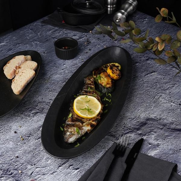 Блюдо овальное 46,3*17,4 см h4,2 см Black Raw Stellar P.L. Proff Cuisine [3]