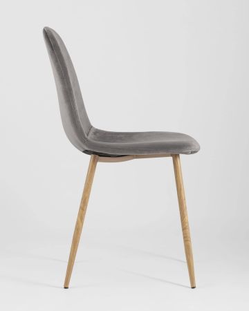 Стул Валенсия велюр серый