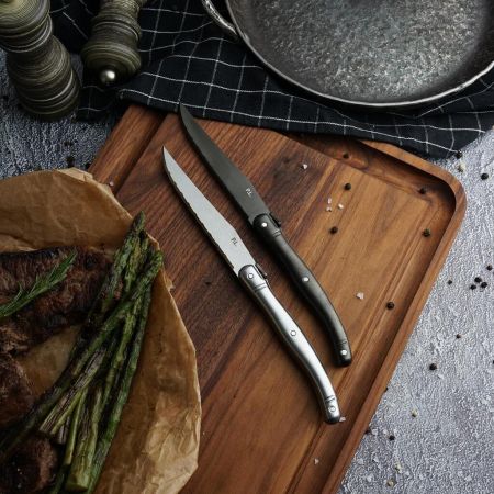 Нож для стейка 23,4 см "Garwin Paris" Vintage Steel Silver P.L. Proff Cuisine