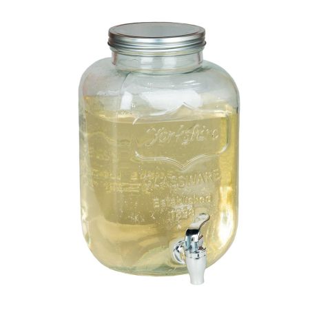 Банка емкость с краном 5 л "Йоркшир" стекло d 16,5 см h27 см P.L.