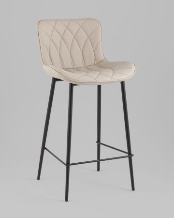 Стул полубарный Vault экокожа серый