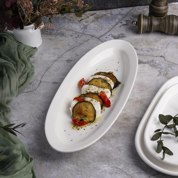 Блюдо овальное 35*13,5 см h3,3 см белое фарфор P.L. Proff Cuisine [3]
