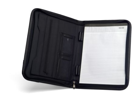 Папка для документов черная, кожезаменитель