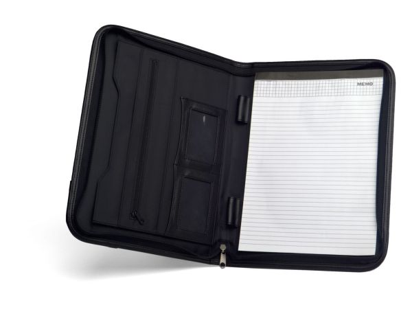 Папка для документов черная, кожезаменитель