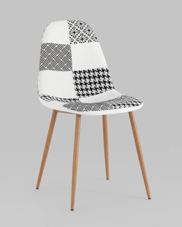 Стул Валенсия SN пэчворк черно-белый