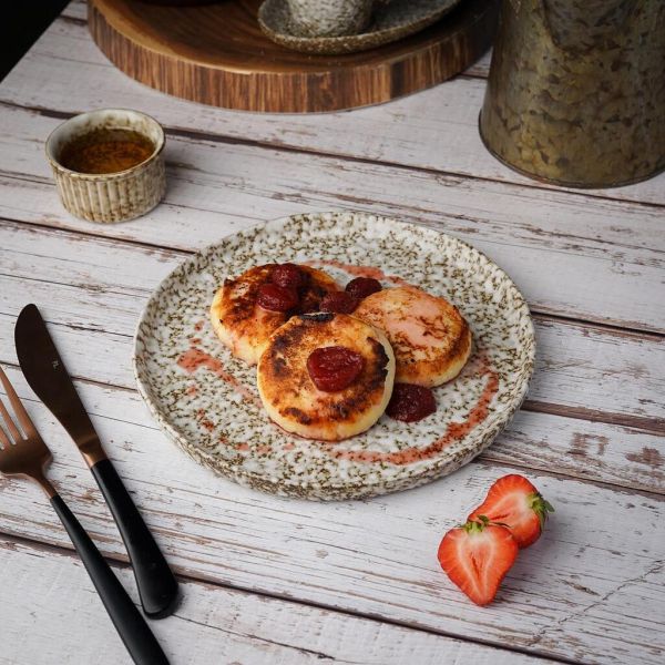 Тарелка с бортом d 21 см h1,5 см Brown Spider Silk P.L. Proff Cuisine [6]