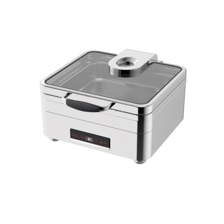 Мармит электрический 9 л 2/3*100 с откидной крышкой и окном с черным дисплеем "Burano" SUNNEX