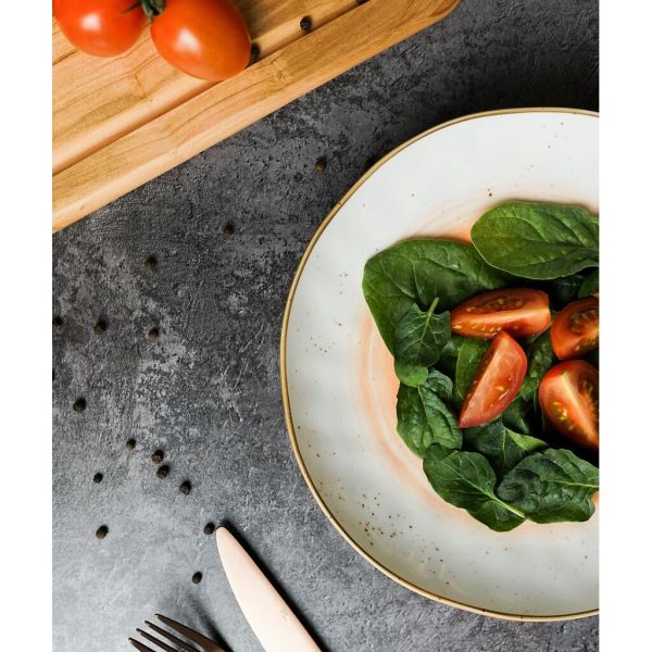 Салатник 450 мл d 21,5 см h3,8 см оранжевый фарфор "The Sun Eco" P.L. Proff Cuisine [6]