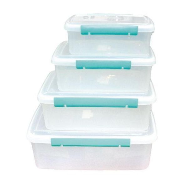 Контейнер для продуктов прямоуг.  8,35 л. 38*26*14 см. с пласт. крышкой и зажимом P.L. Proff Cuisine