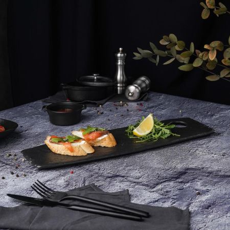 Блюдо прямоугольное 42,5*13 см h1,4 см Black Raw Stellar P.L. Proff Cuisine [1]