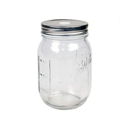 Банка для подачи коктейлей 450 мл без ручки с крышкой d 8,4 см h12,8 см P.L. - BarWare [1]