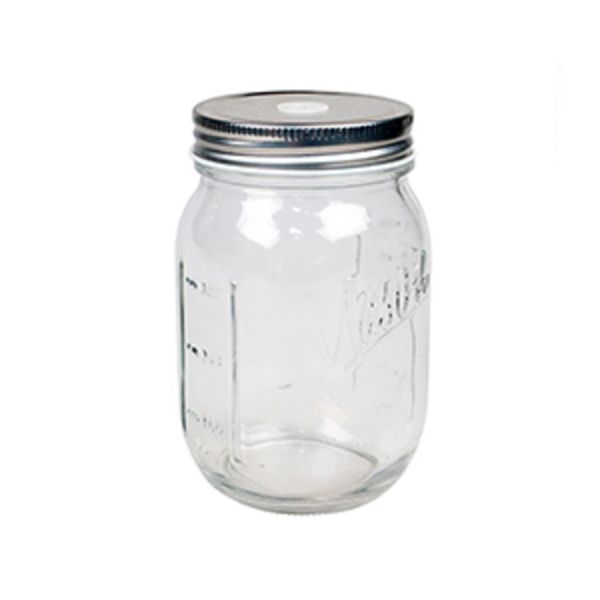 Банка для подачи коктейлей 450 мл без ручки с крышкой d 8,4 см h12,8 см P.L. - BarWare [1]