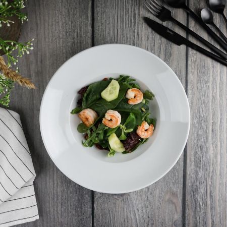 Тарелка глубокая 300 мл d 27,2 см h5,5 см белая фарфор Glory Eco P.L. Proff Cuisine [6]