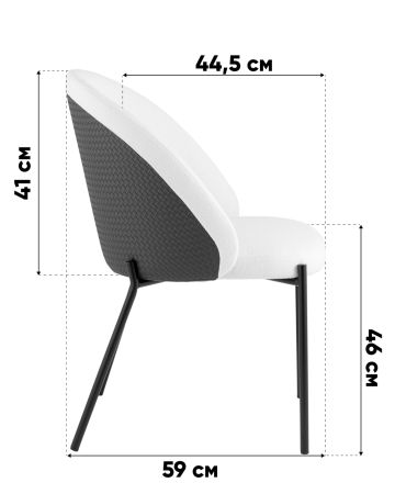 Стул обеденный Adelinde бежевый с зеленой экокожей