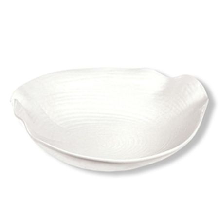 Салатник 300 мл 22*20 см h6/3 см овальный Relief белый фарфор P.L. Proff Cuisine [4]